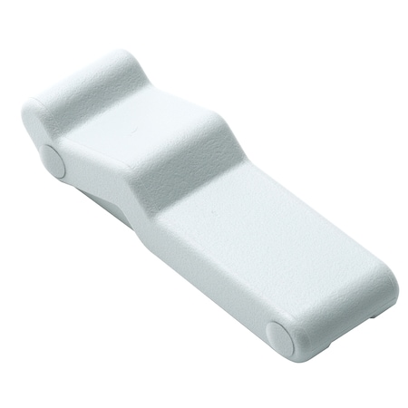 Concealed Soft Draw Latch W/Keeper - White Rubber